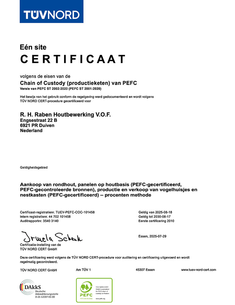 101458 RH Raben PEFC WA 20 iv nl